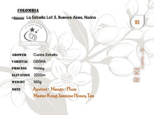 Load image into Gallery viewer, Colombia-La Estrella Farm Geisha Lot 5 Honey