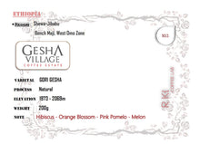 Load image into Gallery viewer, Ethiopia-Gesha Village-Shewa Jibabu-Gori Gesha Natural