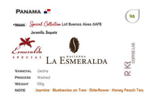 Load image into Gallery viewer, Panama-Hacienda La Esmeralda Special Collection Buenos Aires 6AFB Geisha Washed