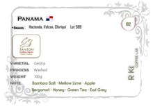 Load image into Gallery viewer, Panama-Janson Farm Lot 589 Geisha Washed