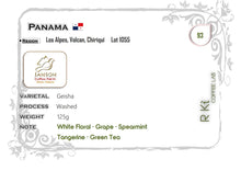 Load image into Gallery viewer, Panama-Janson Farm-Los Alpes Lot 1055 Geisha Washed