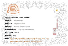 Load image into Gallery viewer, Colombia-Granja Paraiso 92- Koji Striped Bourbon