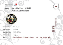 Cargar imagen en el visor de la galería, Panama-Kotowa Farm-Rio Cristal Pacamara Natural Lot 3389