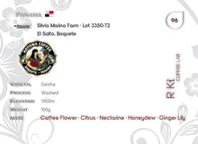 Cargar imagen en el visor de la galería, Panama-Kotowa Farm-Silvia Marina Geisha Washed Lot 3350-T2
