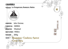 Load image into Gallery viewer, Colombia-La Guayacana Geisha Washed 200g