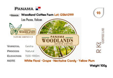 Load image into Gallery viewer, Panama-Woodland Coffee Farm-Geisha Natural Lot GSM-0199
