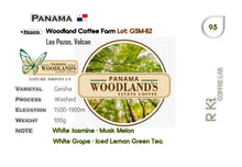 Load image into Gallery viewer, Panama-Woodland Coffee Farm-Geisha Washed Lot GSM-B2