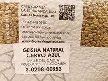 Load image into Gallery viewer, Café Granja La Esperanza-Competition Lot-Cerro Azul Geisha Natural