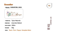 Load image into Gallery viewer, Ecuador-Hacienda La Papaya-Typica Mejorado Anaerobic Washed 160g