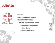 Load image into Gallery viewer, Panama-Ninty Plus Juliette Geisha