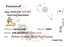 Cargar imagen en el visor de la galería, Panama-Santos Cafe Lot L26 Geisha Kveik yeast Natural Dark Room
