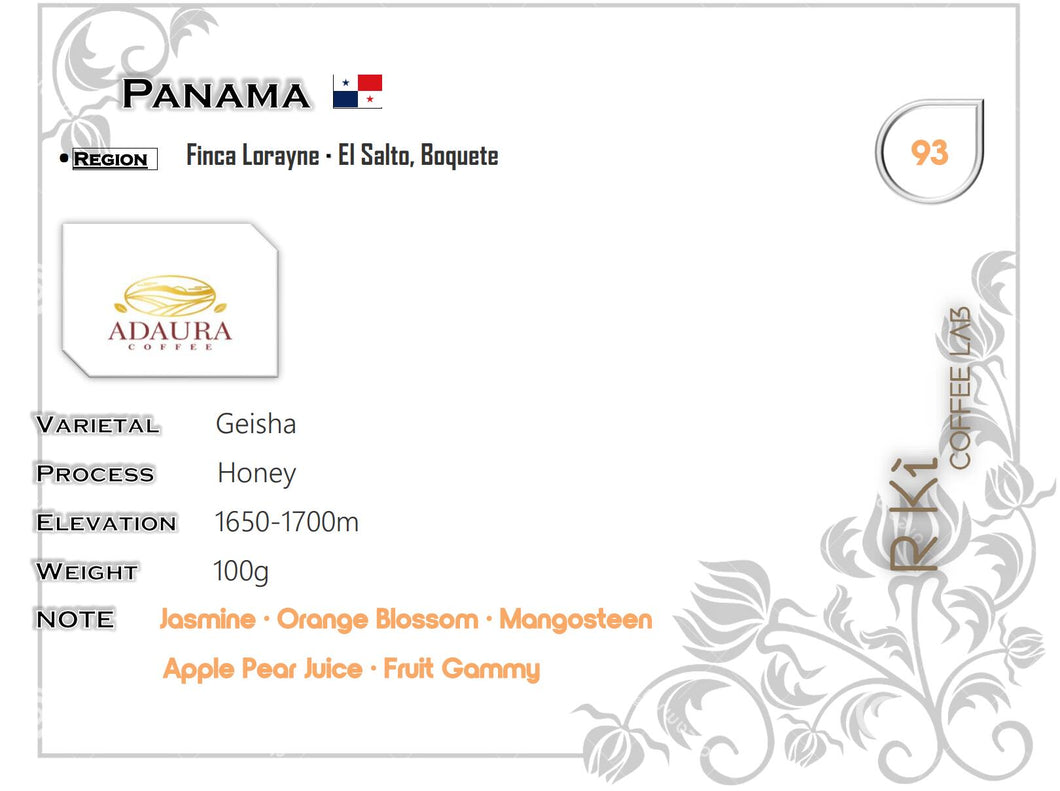 Panama-Adaura-Finca Lorayne-Geisha Honey