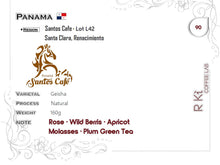 Load image into Gallery viewer, Panama-Santos Cafe Lot L42 Geisha Natural
